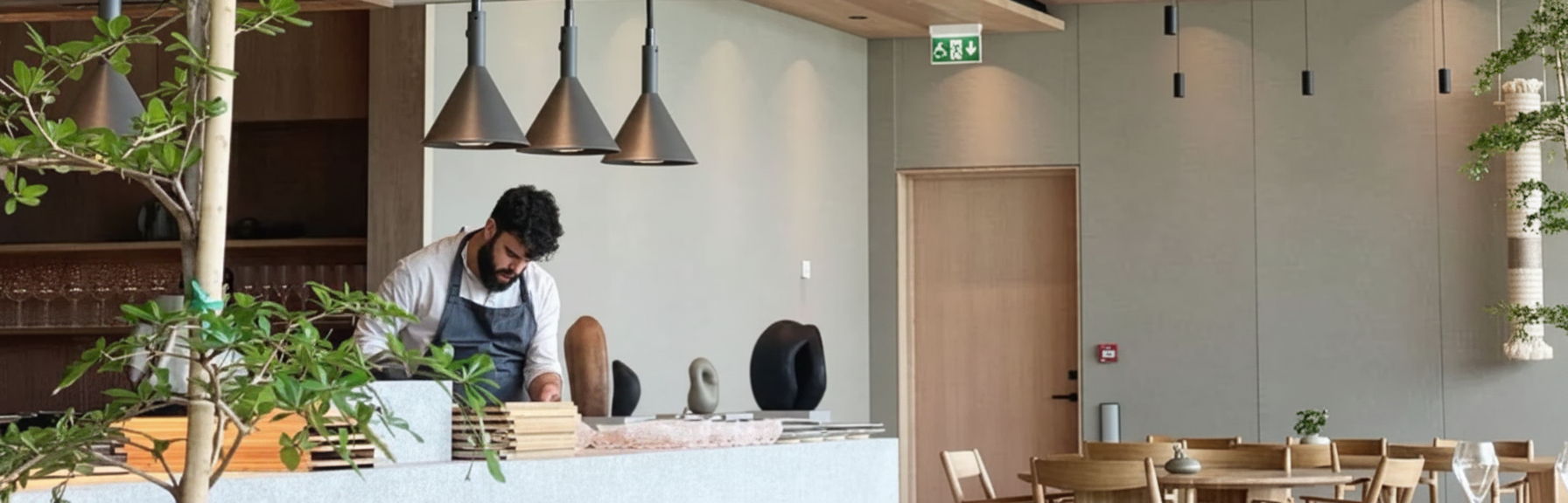 Jonathan Dowling on the pass at Restaurang Äng