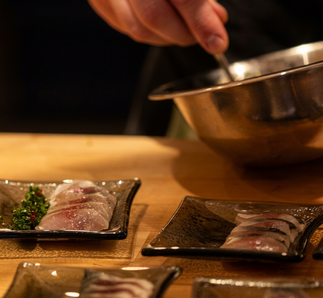 Dalleth pass — sashimi plates