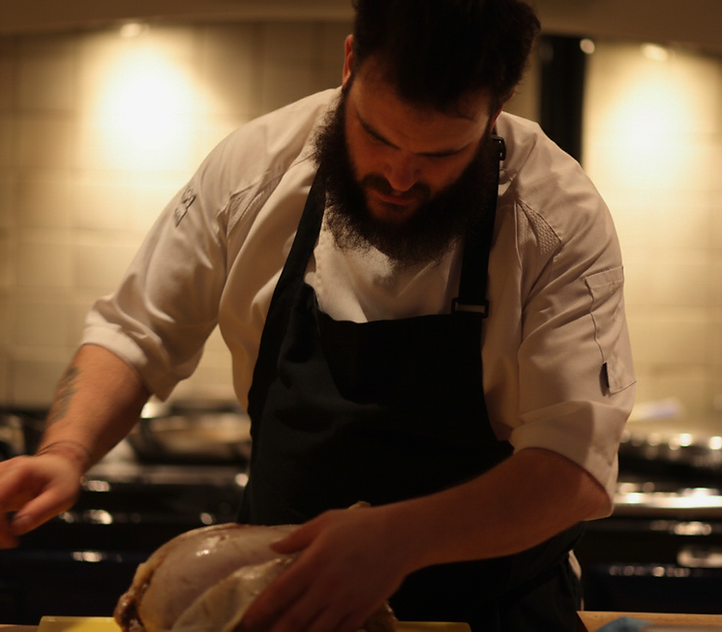 Jonathan Dowling — chef at the board