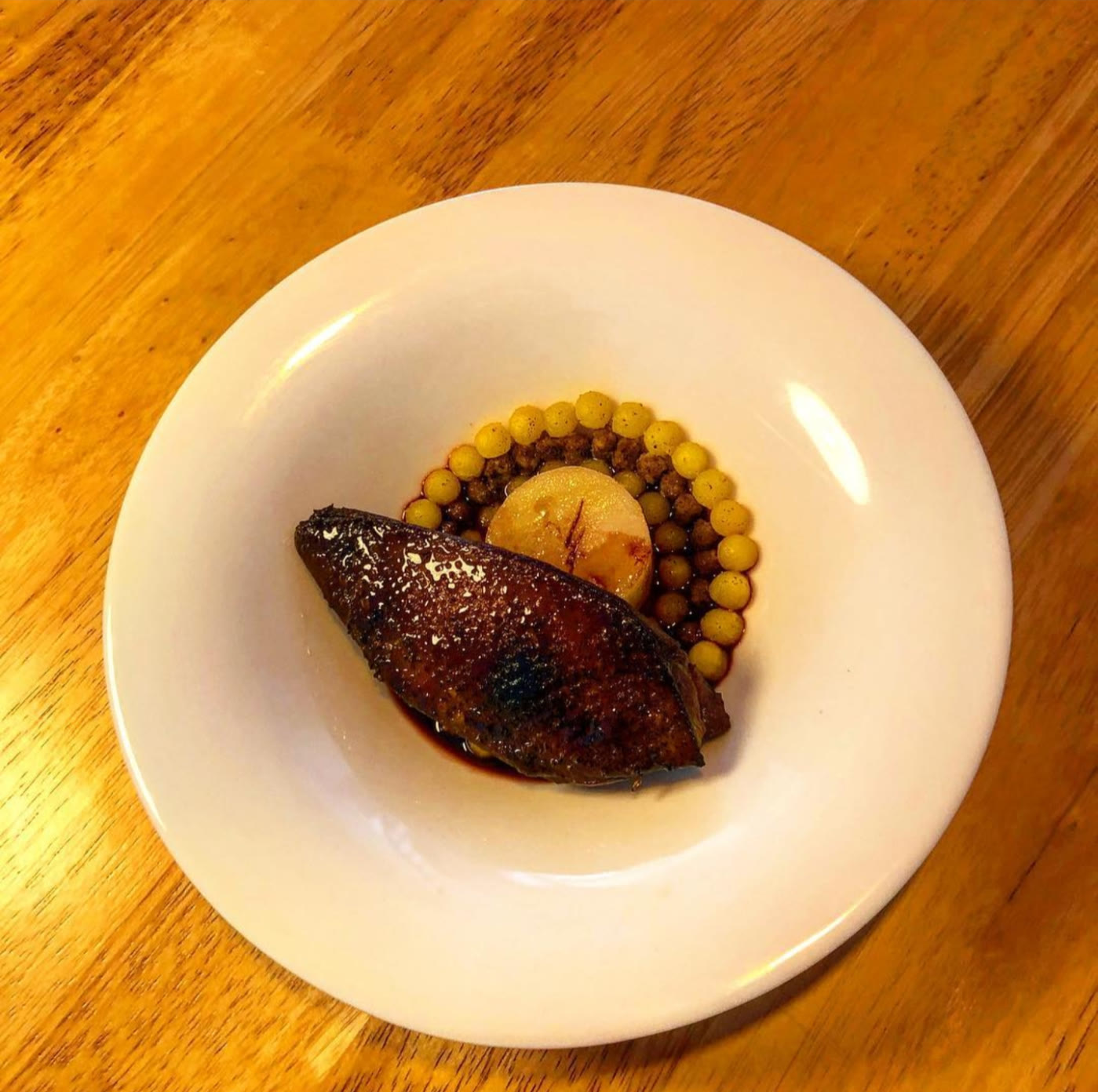 Seared plate course